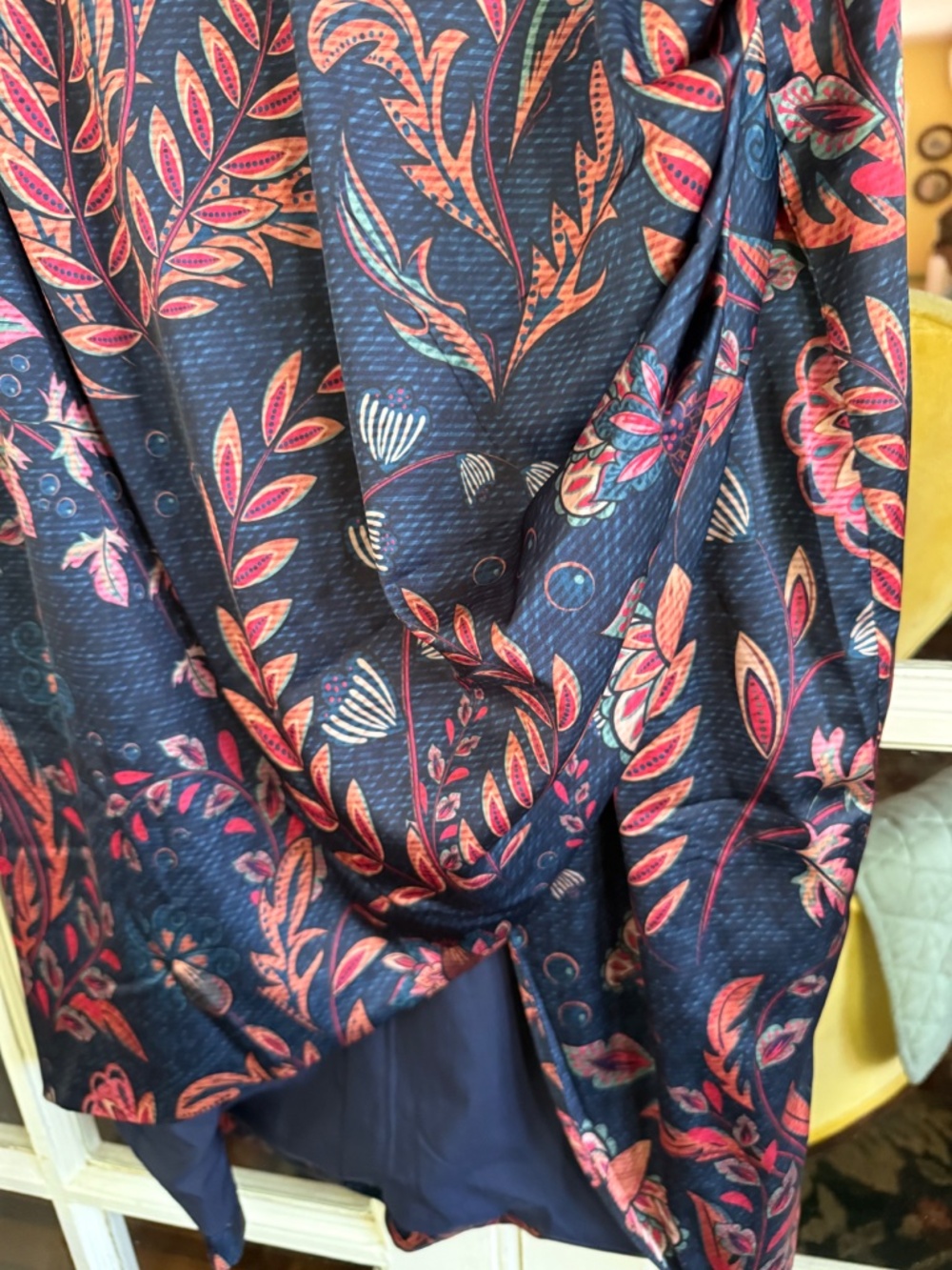 NWT Averie Halley Draped Corseted Midi Dress Floral Sz XXL - Picture 8 of 10